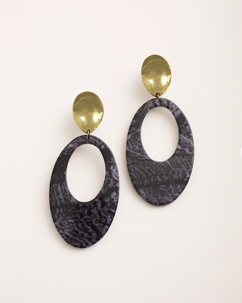 Goldtone Clip-On Chandelier Earrings