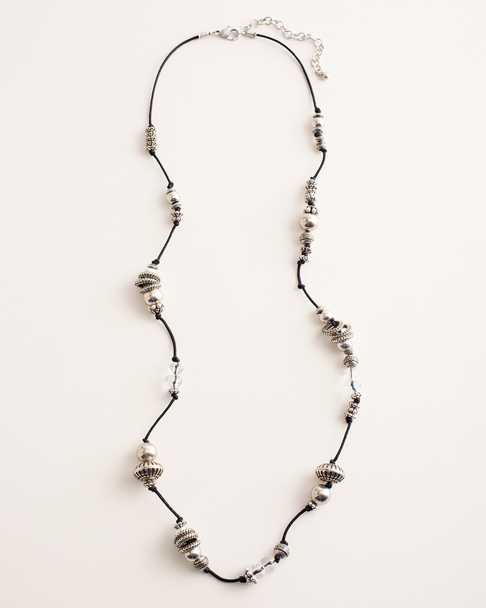 Silvertone Artisan Single-Strand Necklace