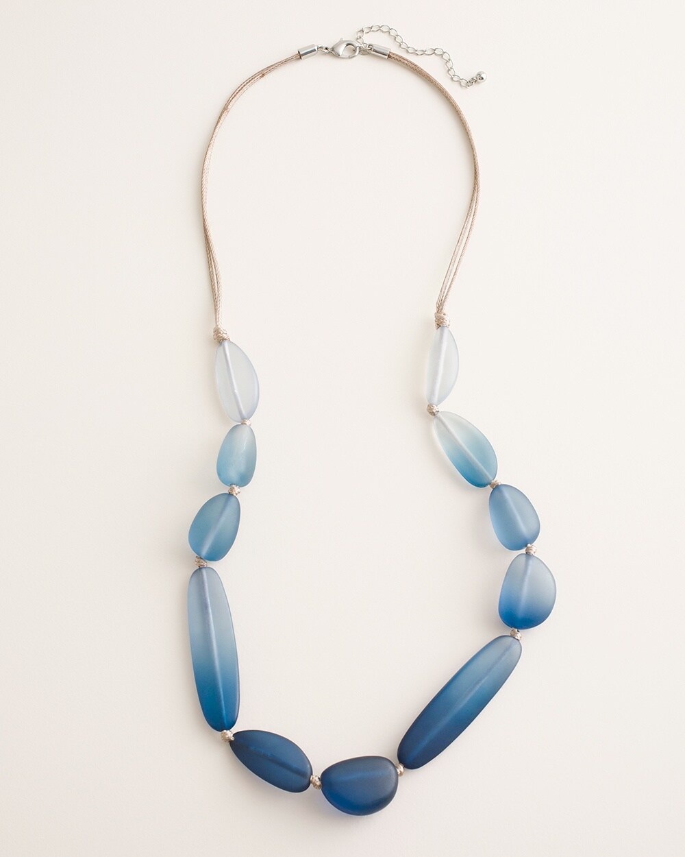 Blue Ombre Single-Strand Necklace