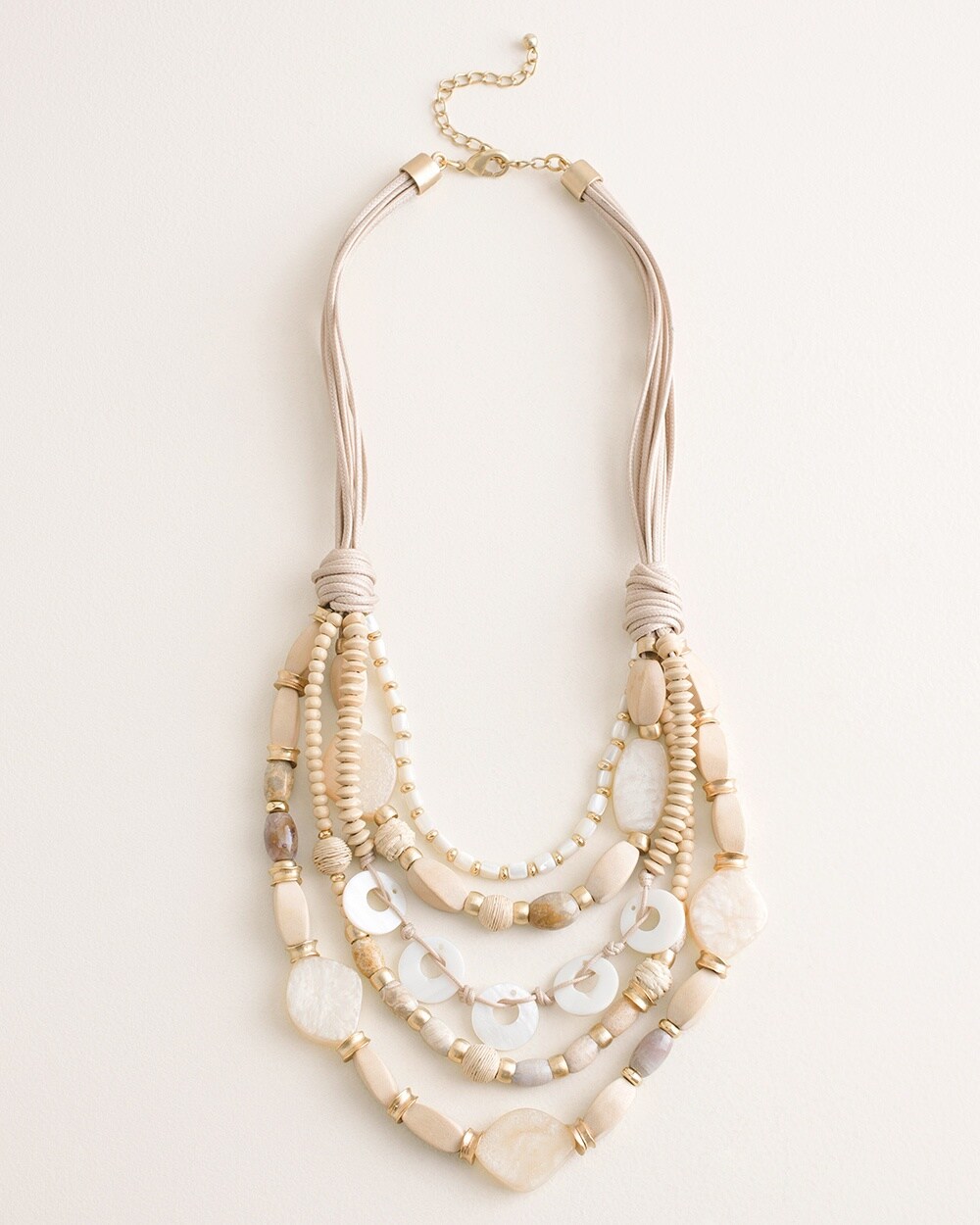 Beaded Neutral Multi-Strand Necklace - Chico's