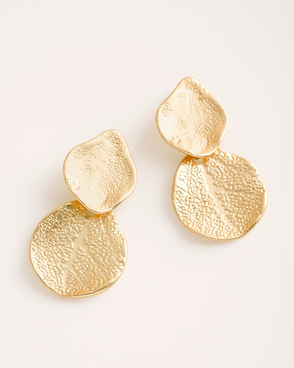 Goldtone Shimmer Drop Earrings