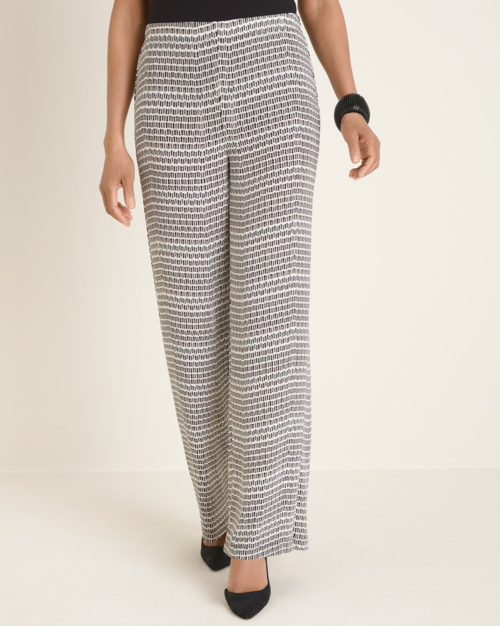Travelers Classic Neutral Printed Palazzo Pants