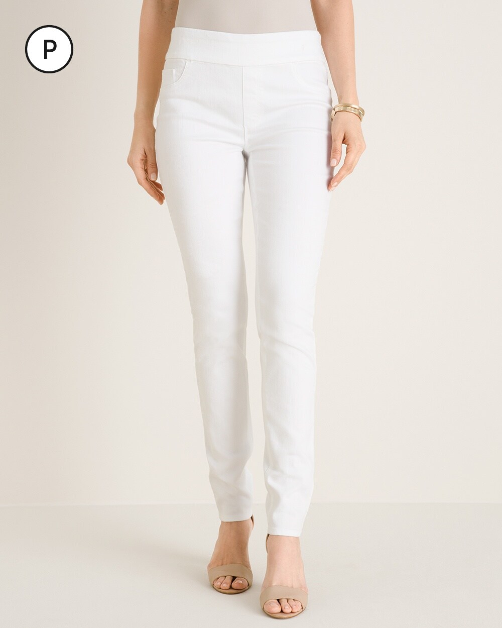 No-Stain Petite Pull-On Jeggings