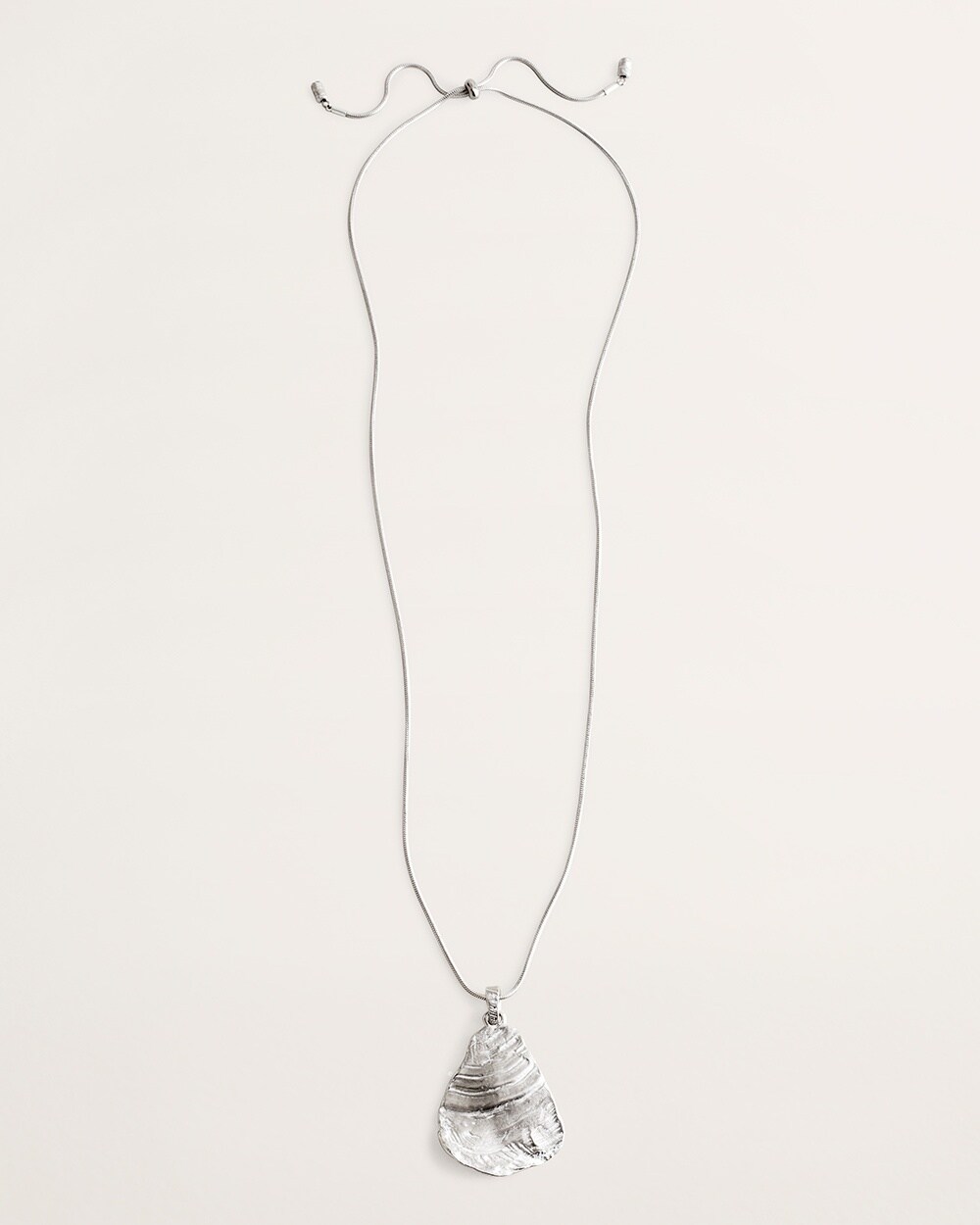 Silvertone Convertible Pendant Necklace