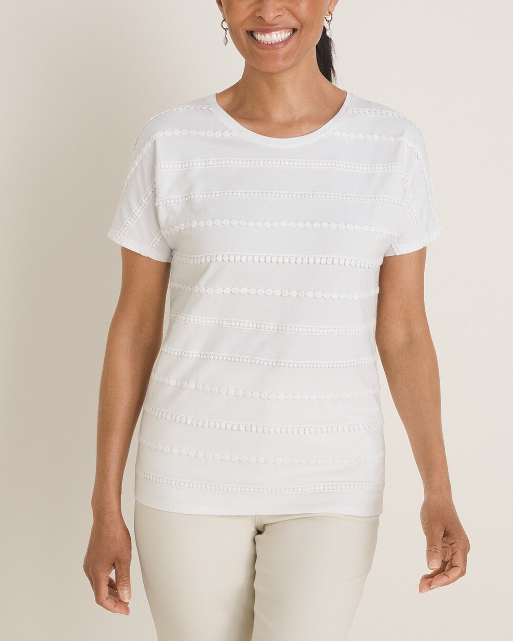 Lace-Trimmed Tee