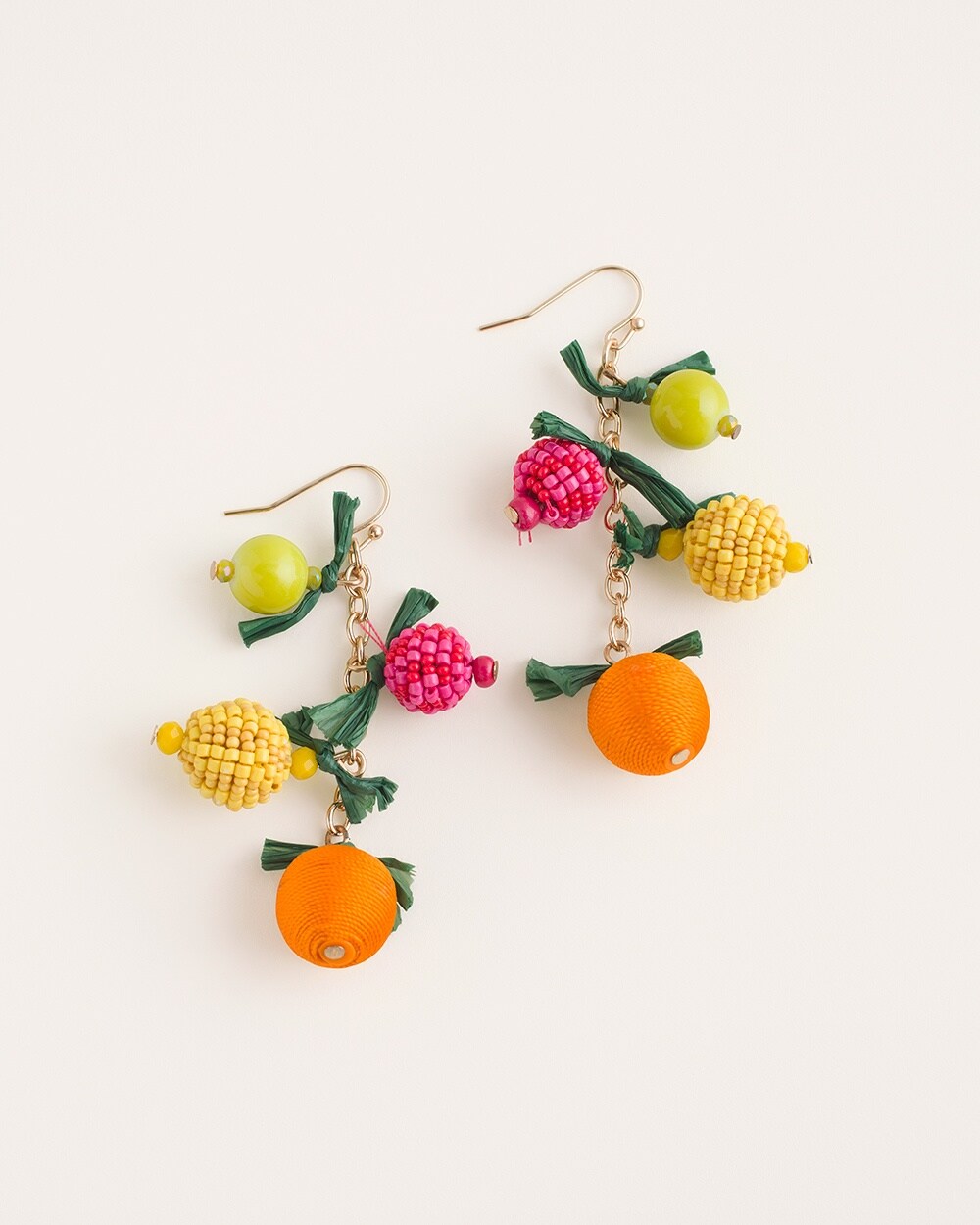 Mixed Fruit Chandelier Earrings