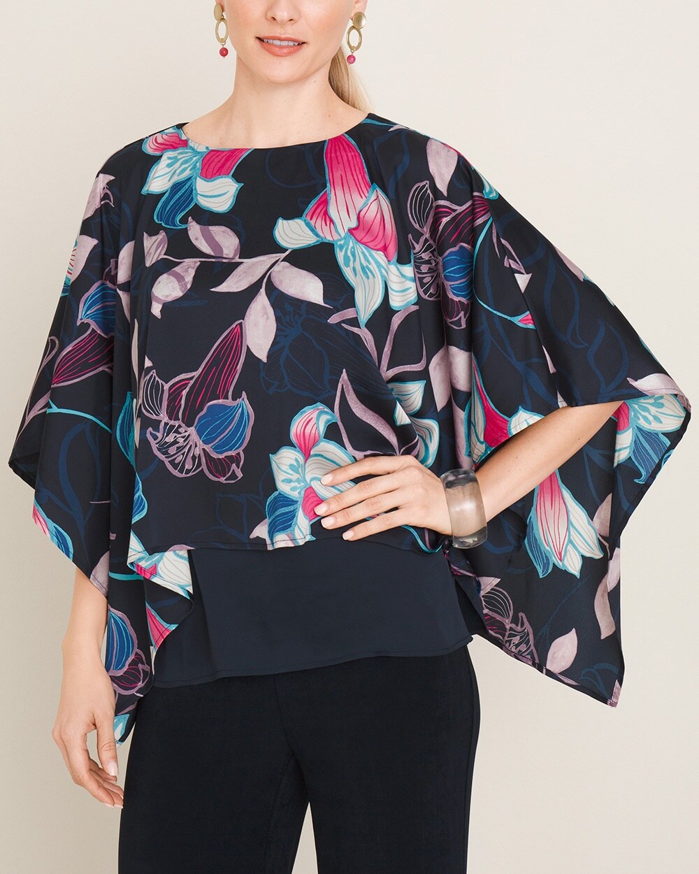 Travelers Collection Flowy Floral Top