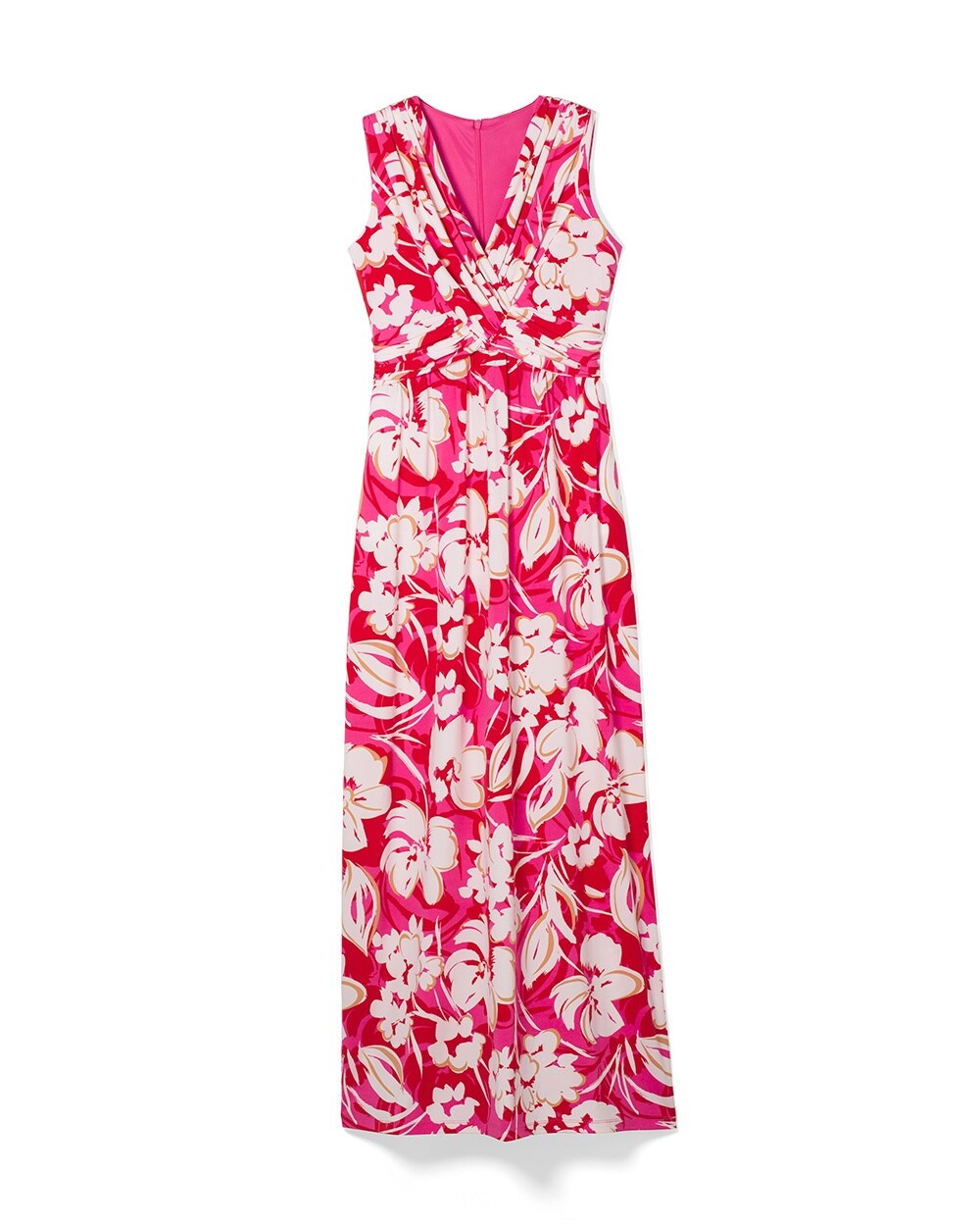 Vince Camuto Floral-Print Wrap-Front Maxi Dress