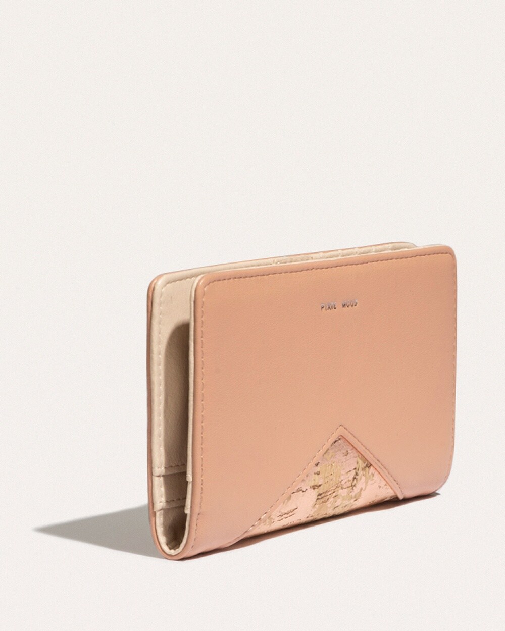 Pixie Mood Metallic Rose and Apricot-Hued Sophie Wallet