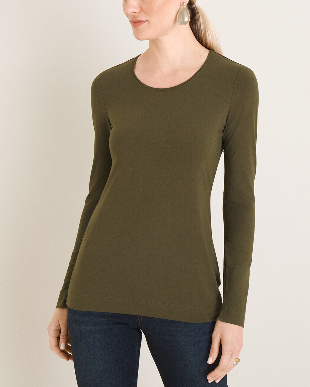Touch of Cool Long-Sleeve Layering Tee - Chico's