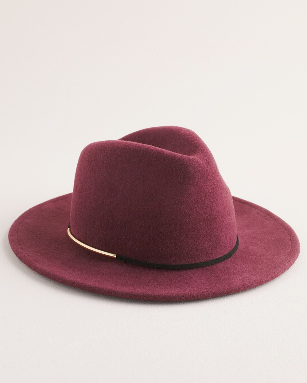 Red Felt Fedora Hat