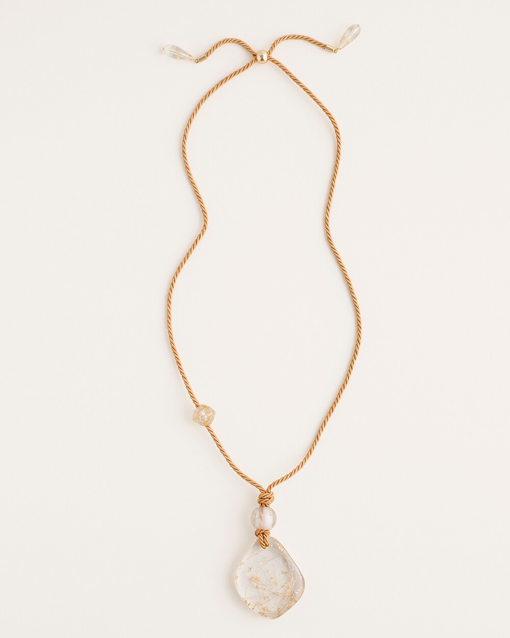 Lucite Convertible Pendant Necklace