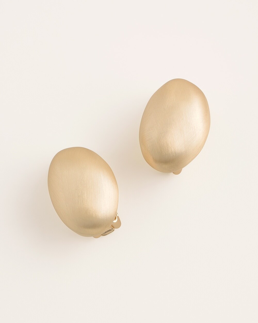 Goldtone Stud Clip-On Earrings