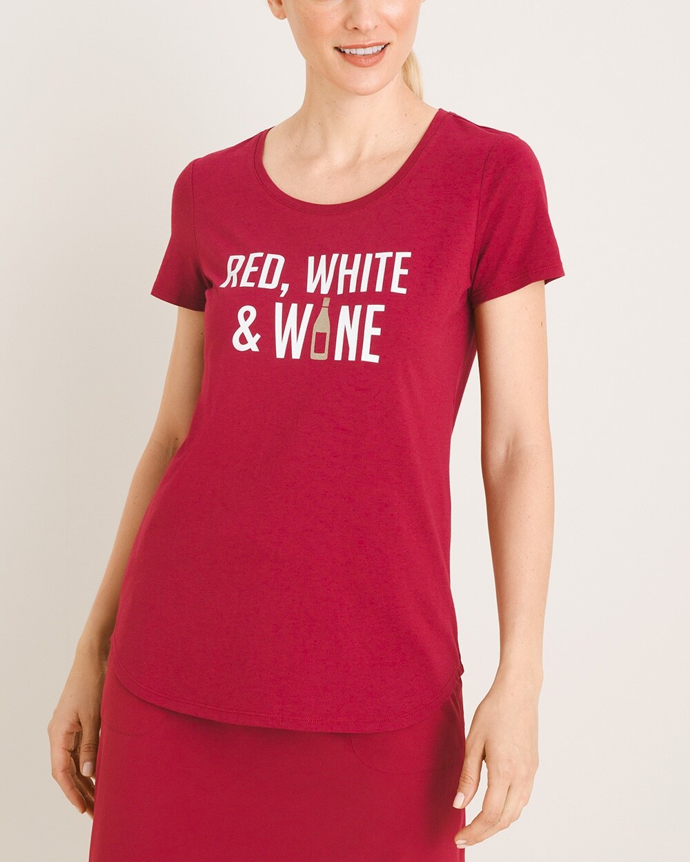 Zenergy Red White Wine Tee