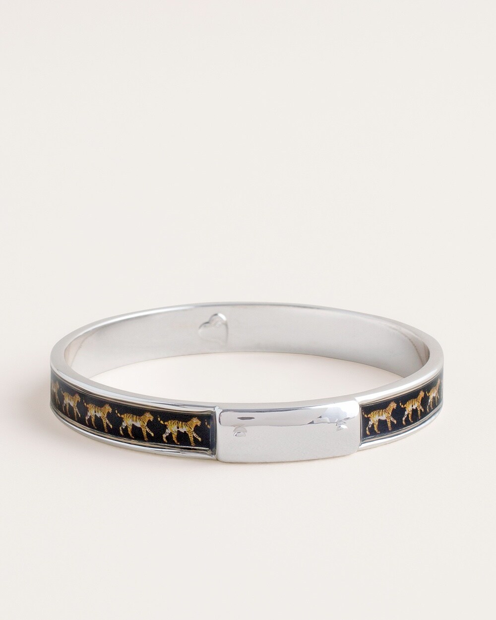 Tiger-Print Skinny Cuff Bracelet
