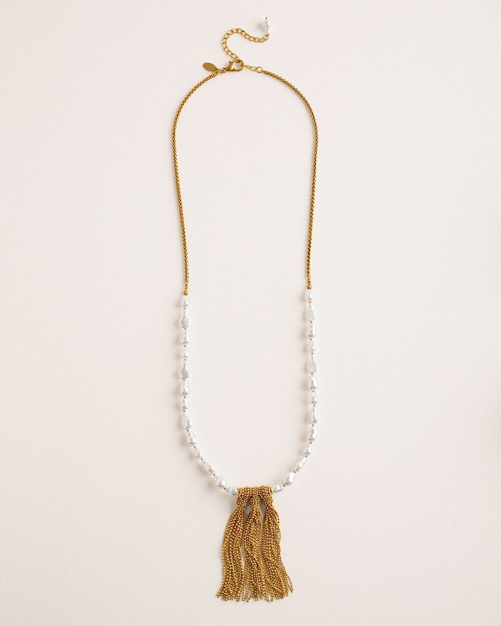 Freshwater Pearl Tassel Pendant Necklace