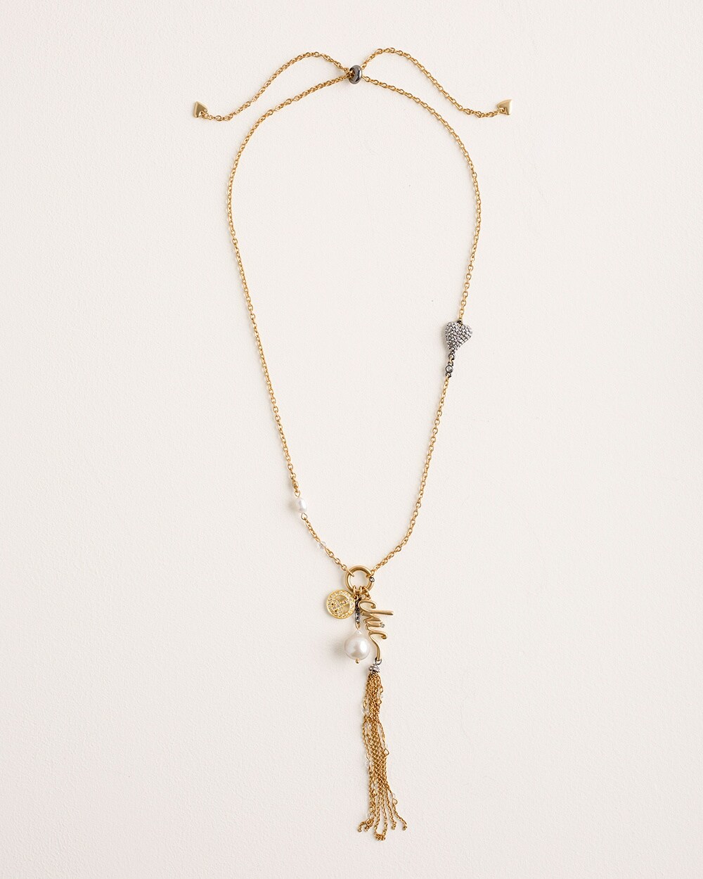 Convertible Goldtone Pendant Necklace