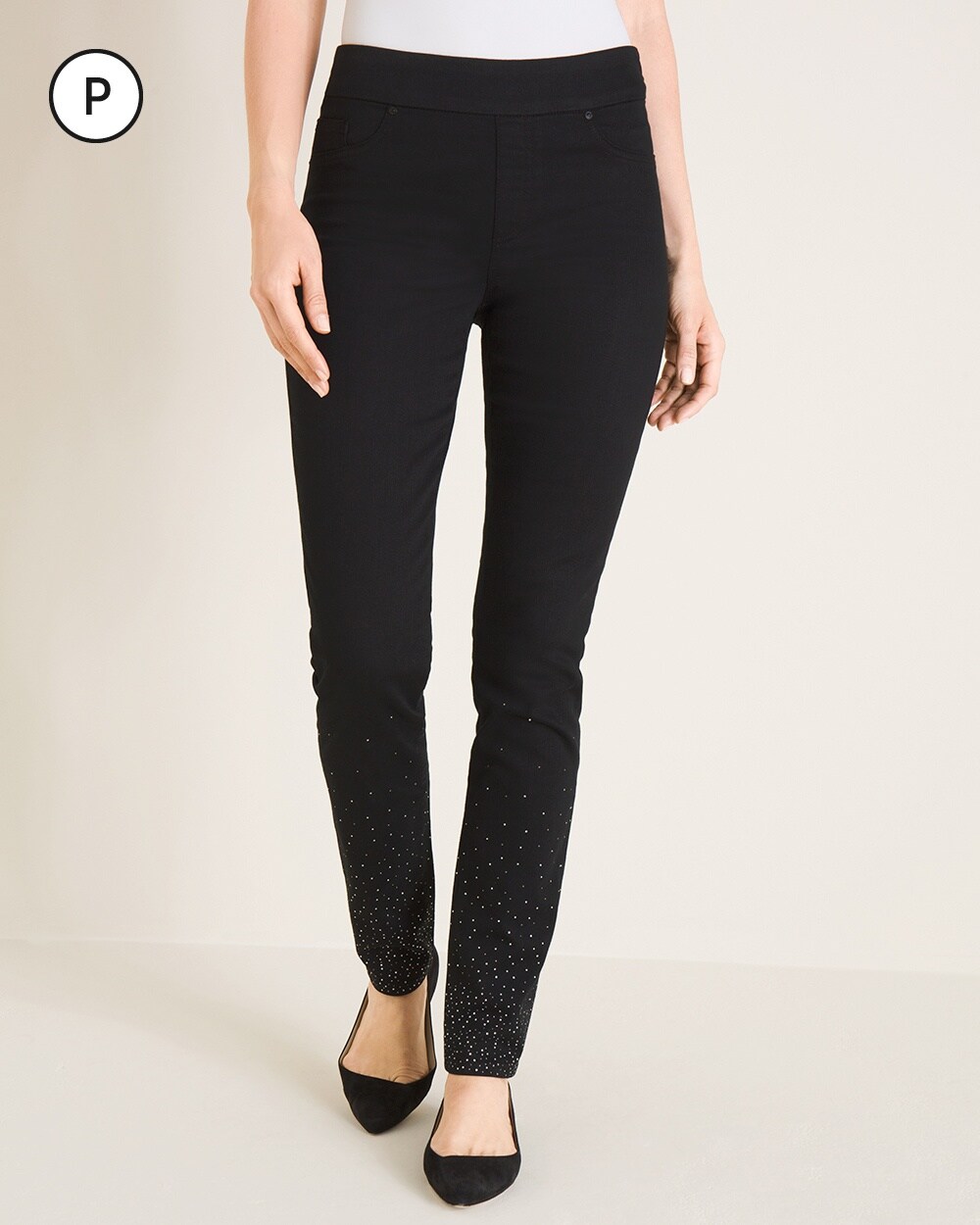 Petite Scattered Stone Jeggings