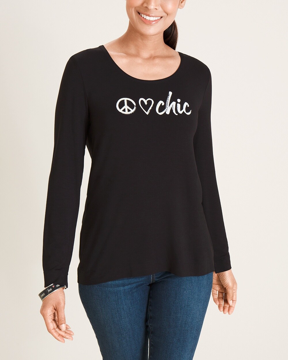 Touch of Cool Peace Love Chic Layering Tee