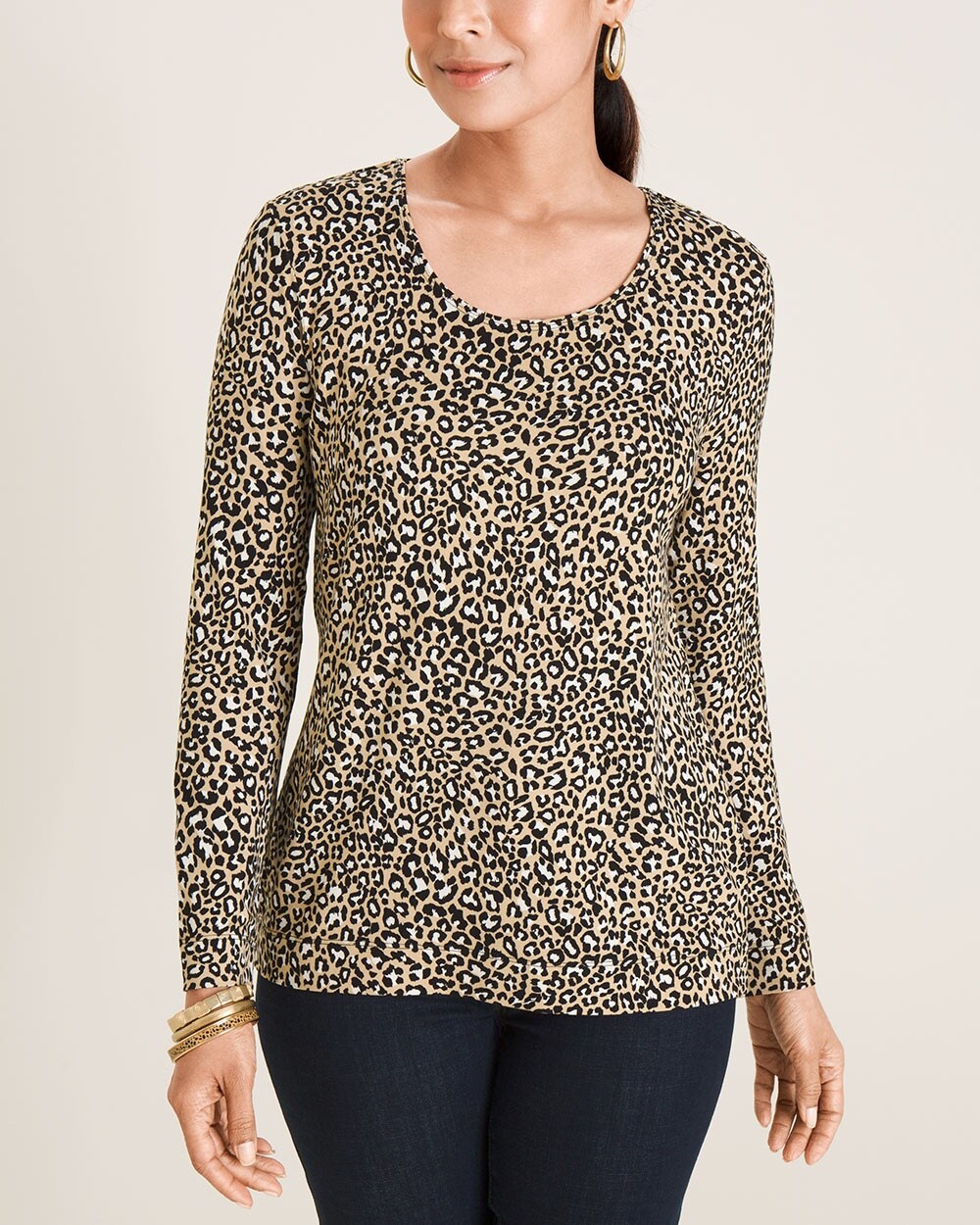 Touch of Cool Animal-Print Layering Tee