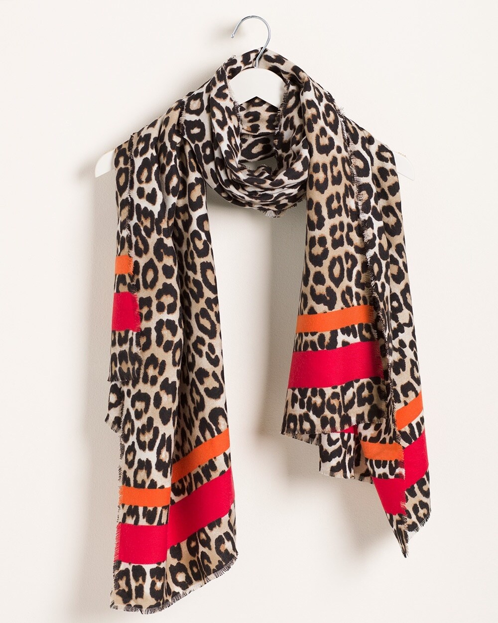 Animal-Print Wrap With Pouch