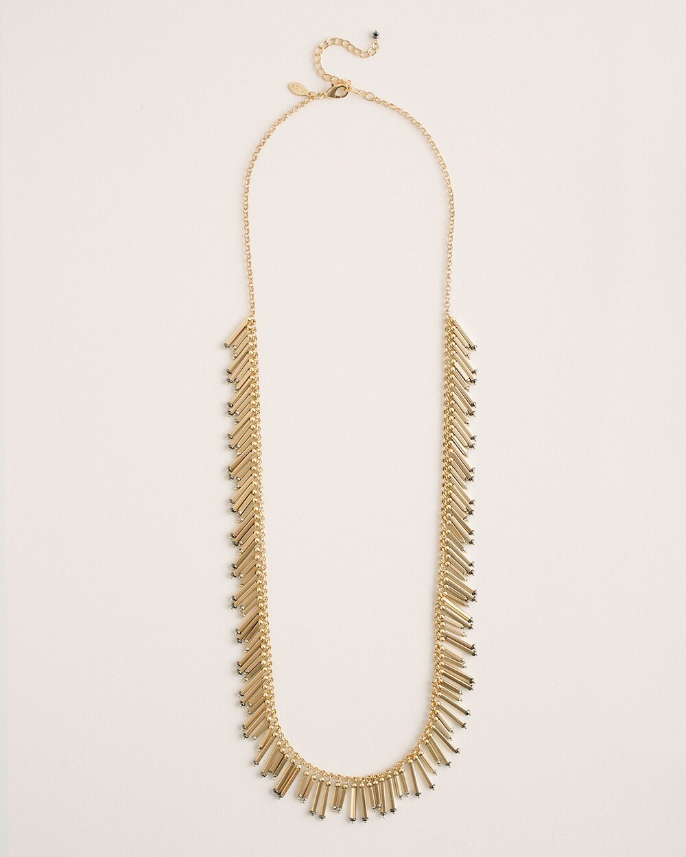 Goldtone Fringe Single-Strand Necklace
