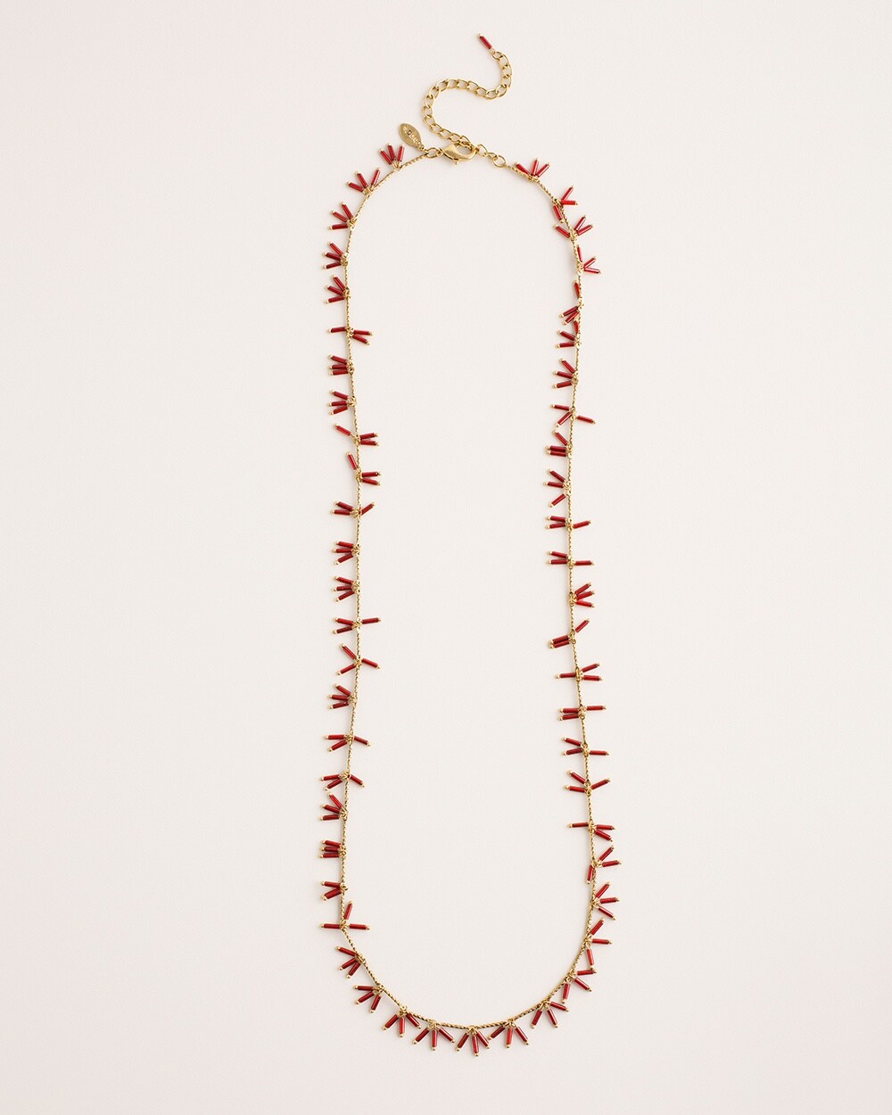 Red Single-Strand Necklace