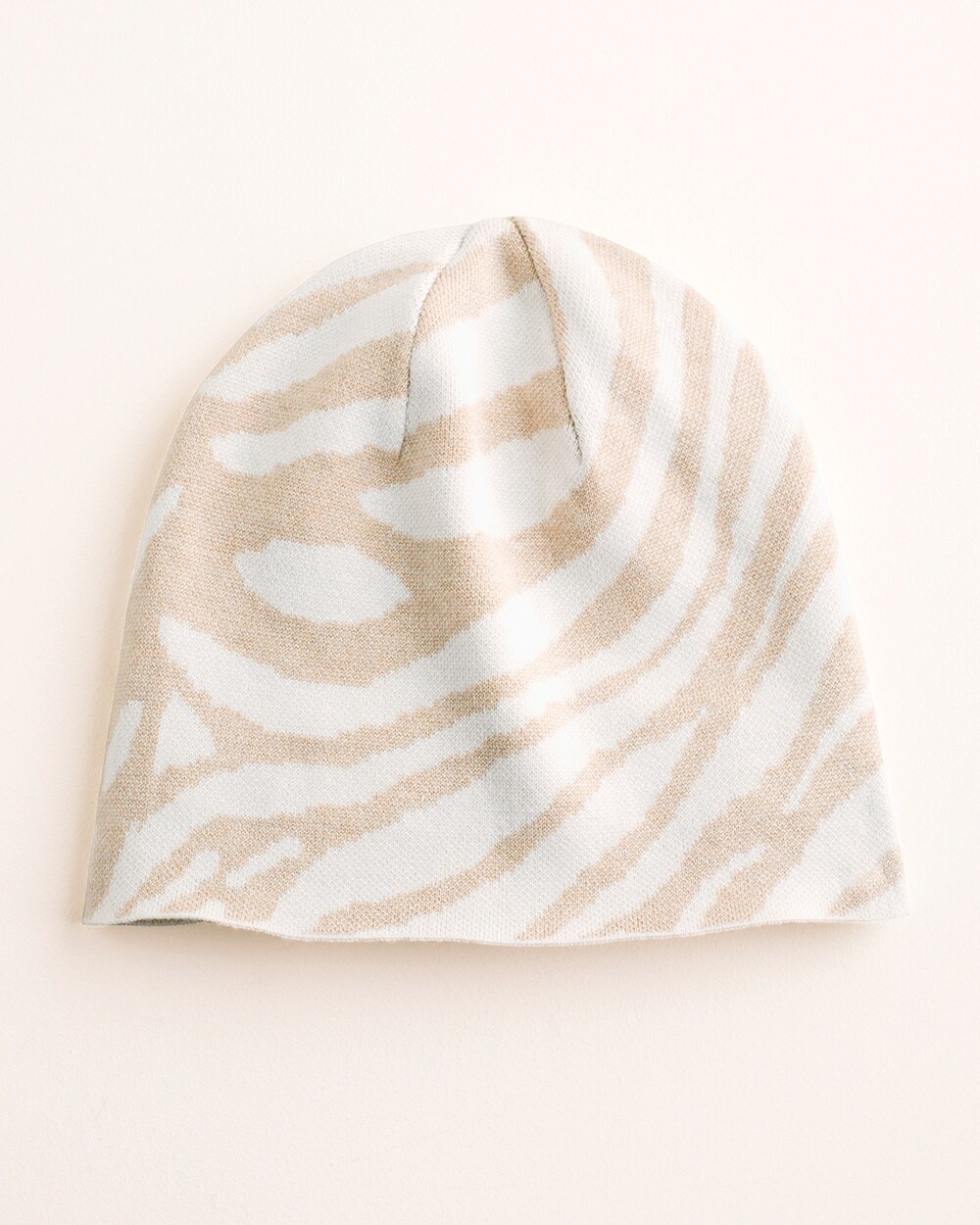 Tiger-Print Knit Hat