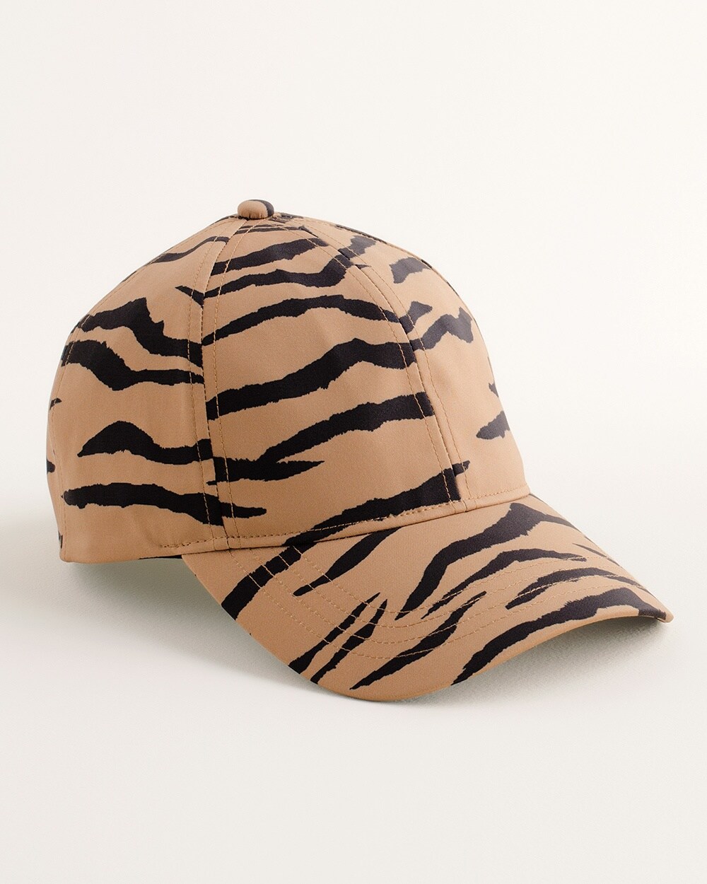Tiger-Print Baseball Cap