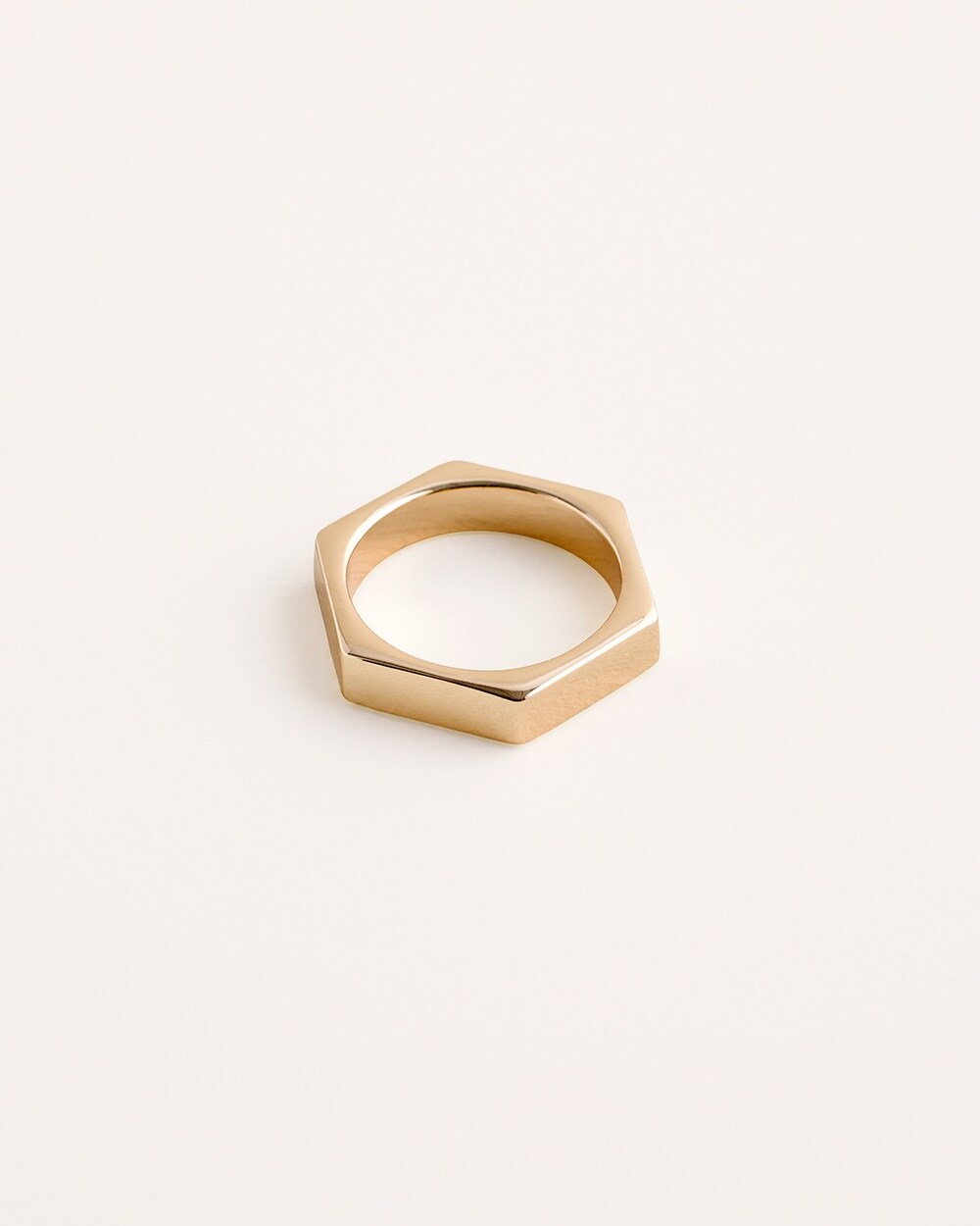 Goldtone Stackable Bar Ring