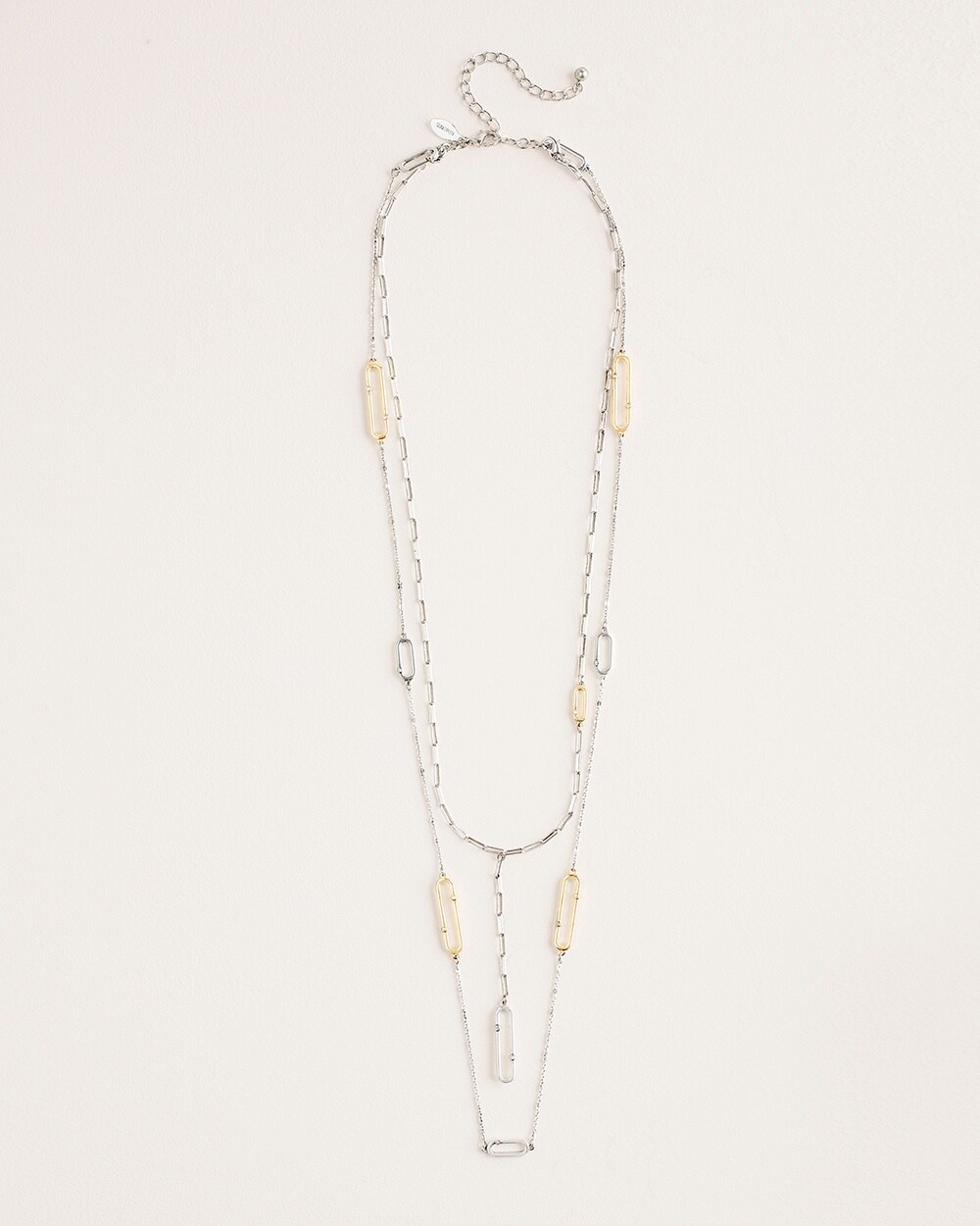 Convertible Mixed-Metal Double-Strand Necklace
