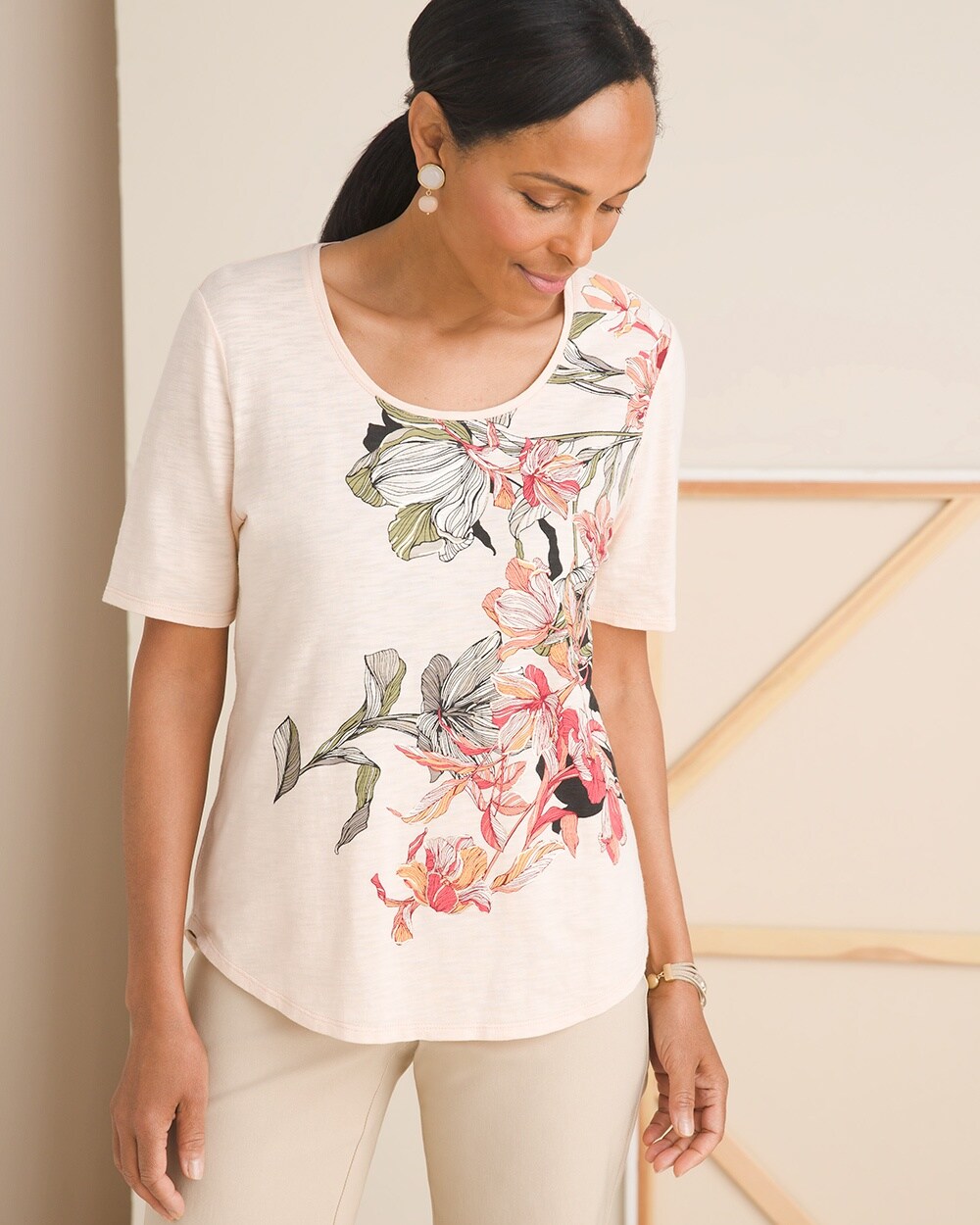 Foiled Floral Tee