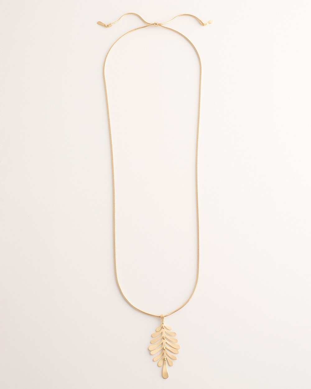 Convertible Goldtone Petal Pendant Necklace