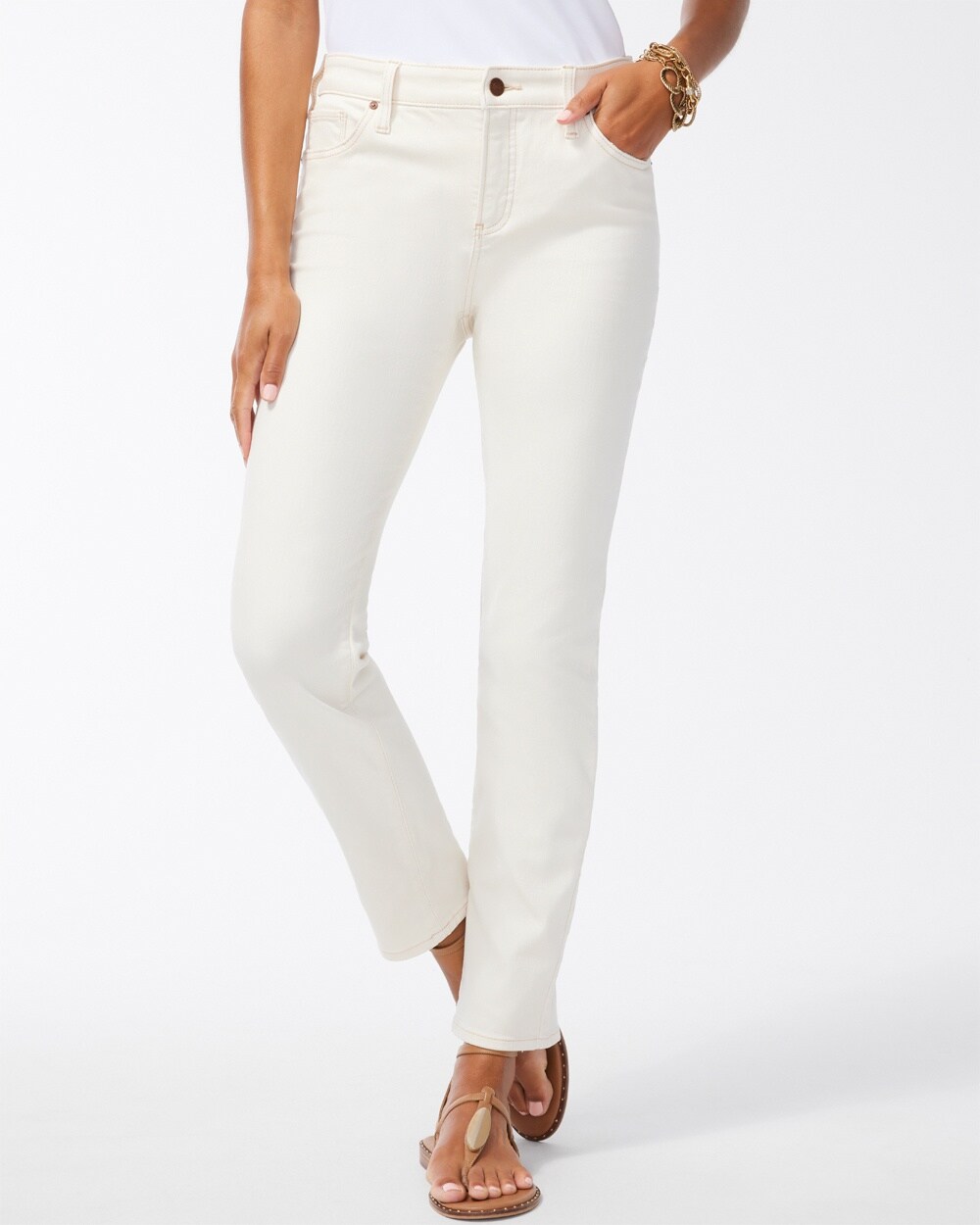 So Slimming\u00A0Girlfriend Ankle Jeans - Chico's