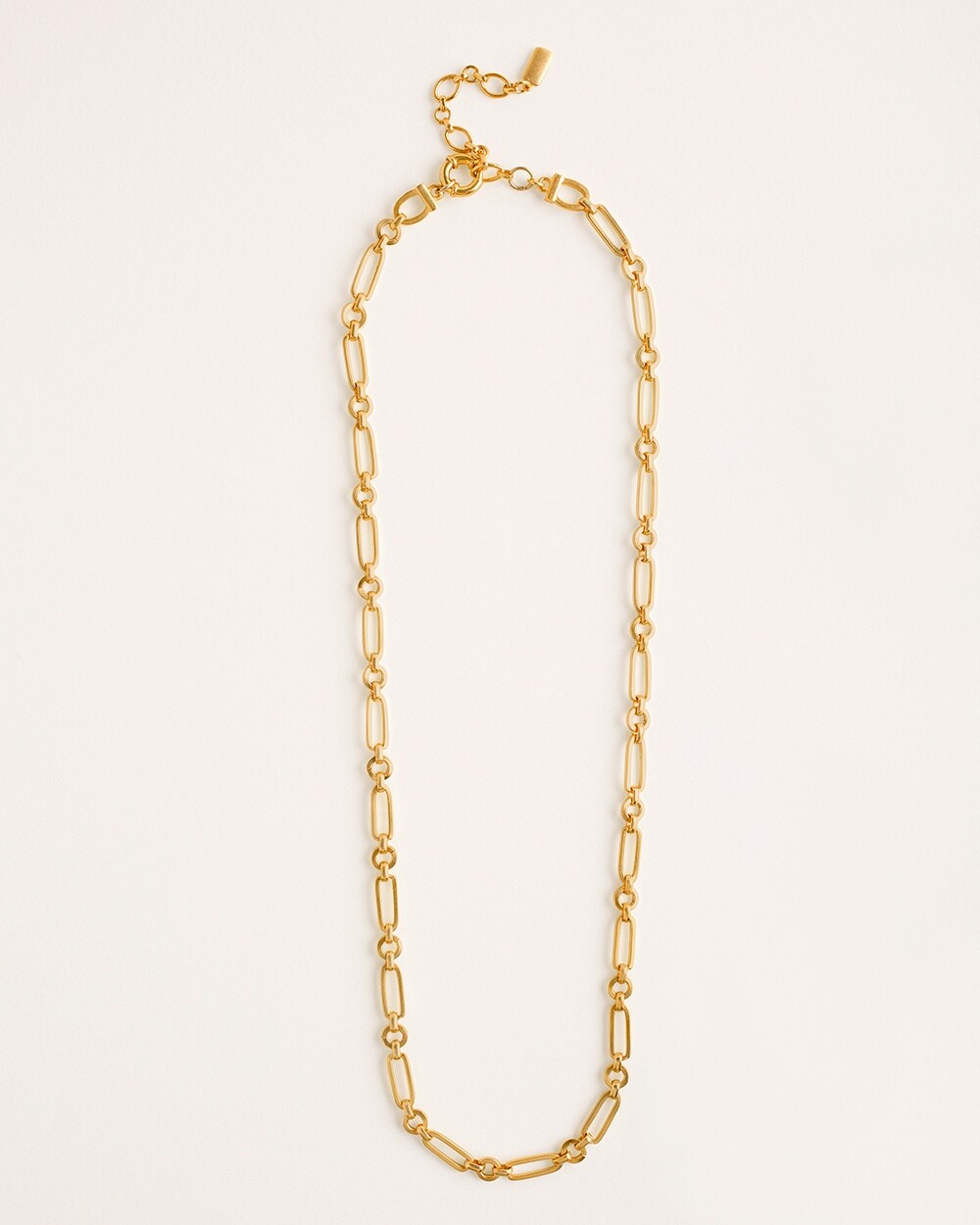 Goldtone Single-Strand Link Necklace