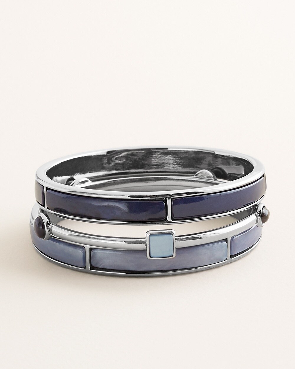 Blue Bangle Bracelet Set
