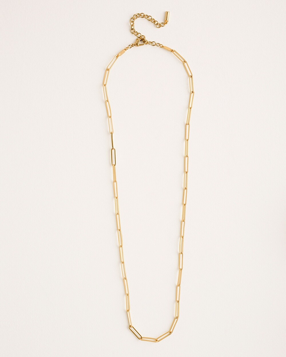 Goldtone Link Single-Strand Necklace