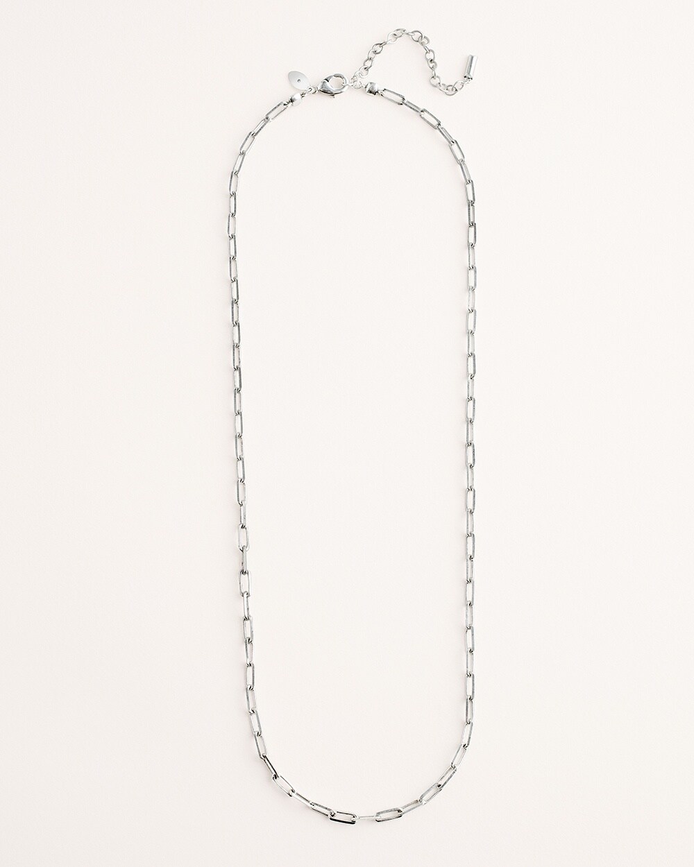 Silvertone Link Necklace