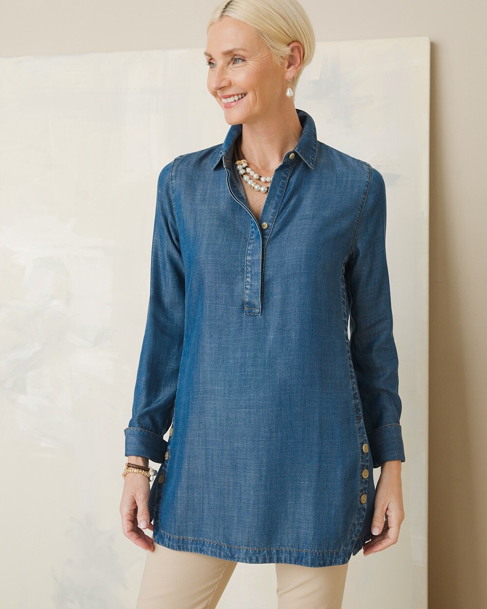 Touch of Cool Denim Tunic