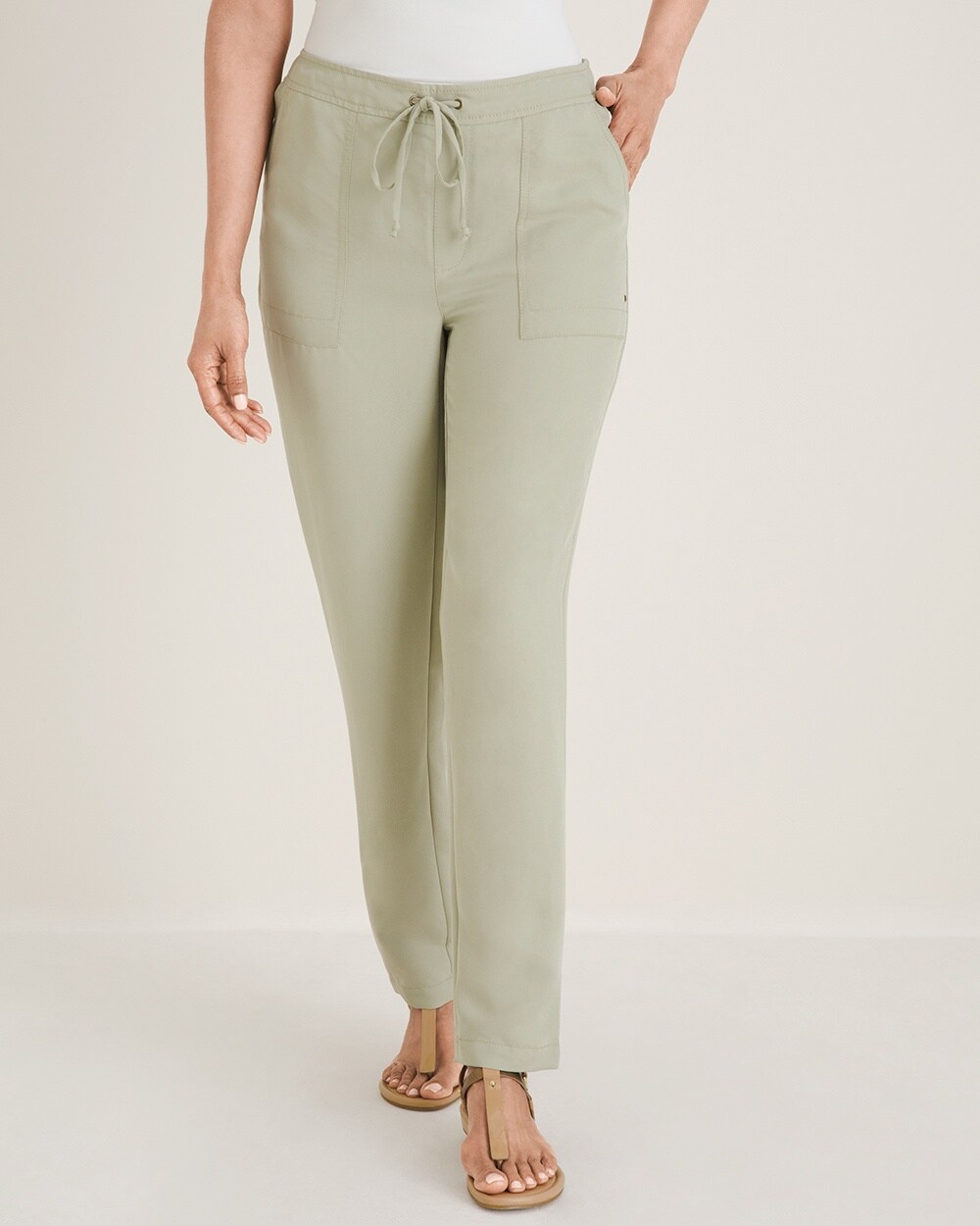 Pull-On Ankle Pants