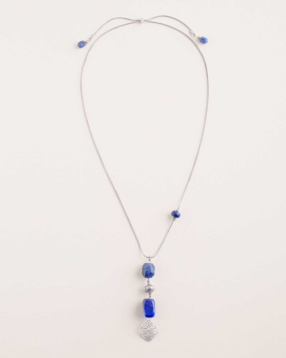 Convertible Blue Pendant Necklace