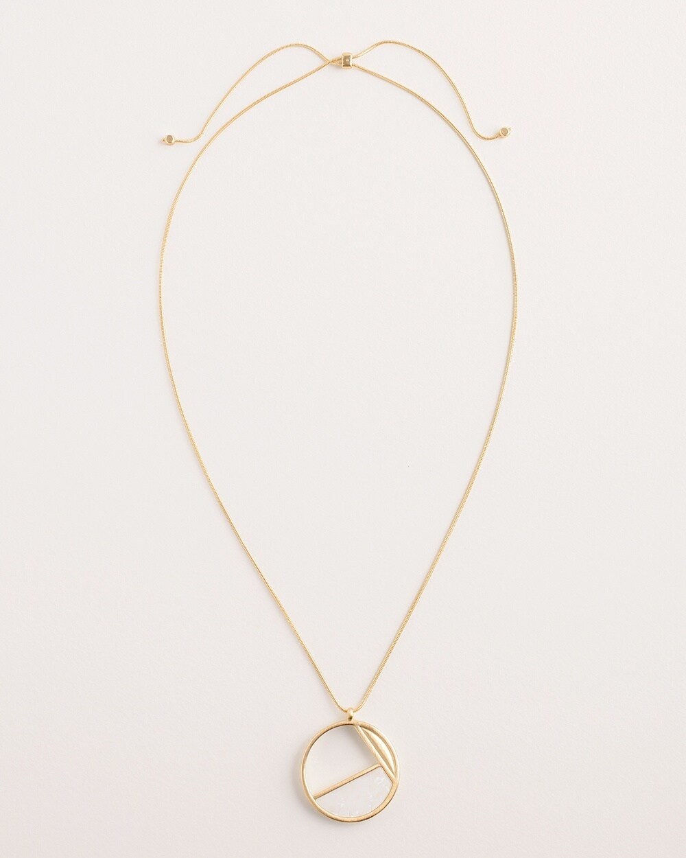 Goldtone Convertible Pendant Necklace