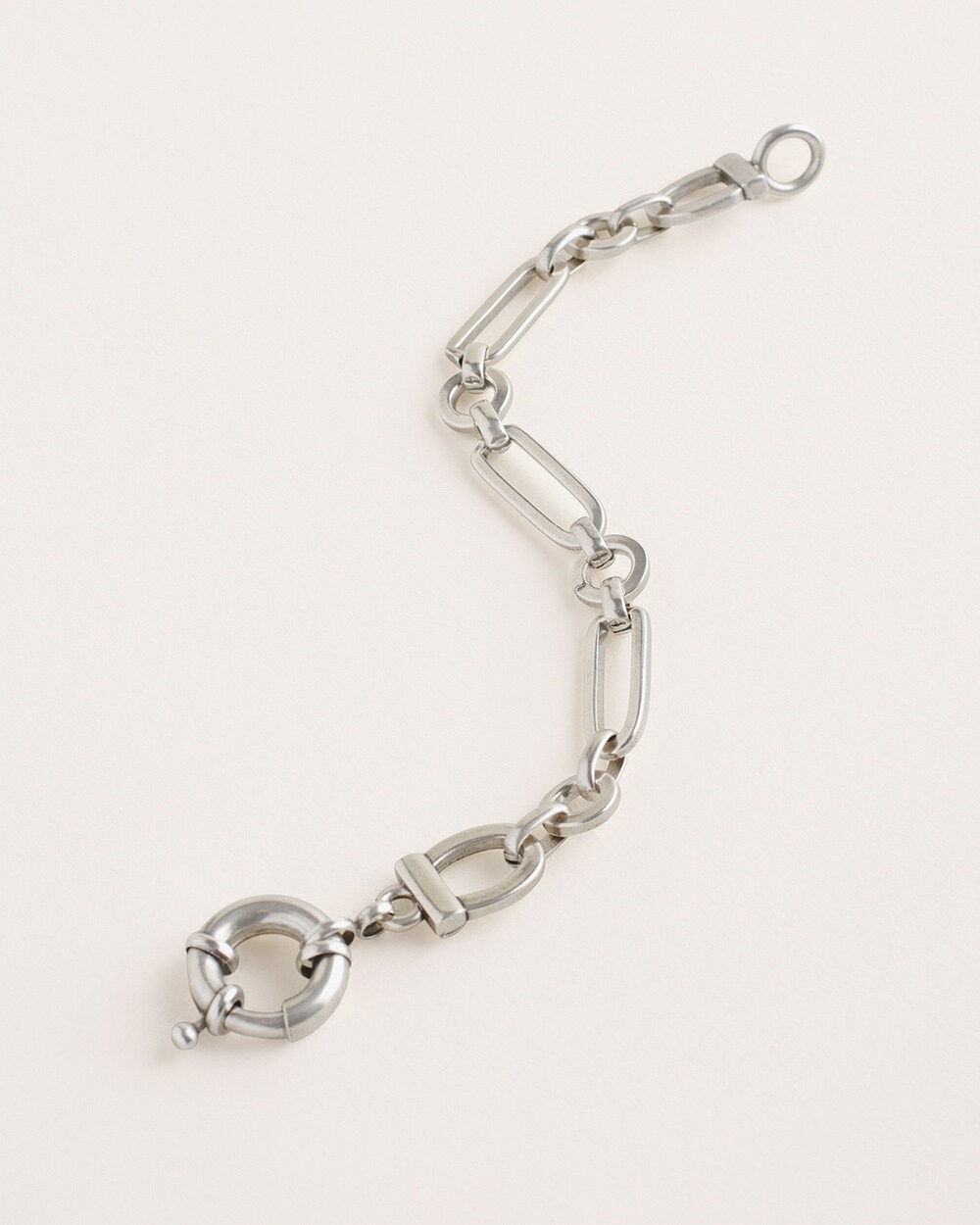 Silvertone Link Bracelet