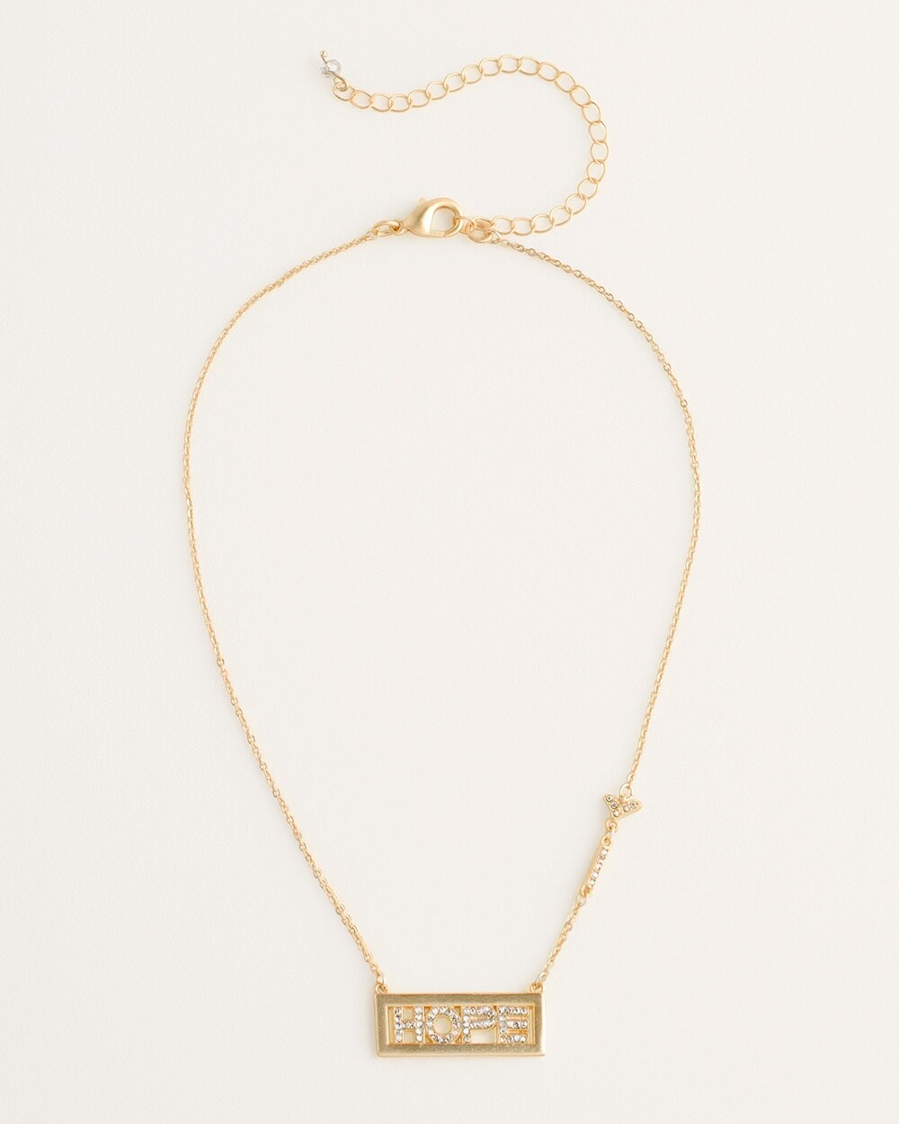 Goldtone Bar Necklace