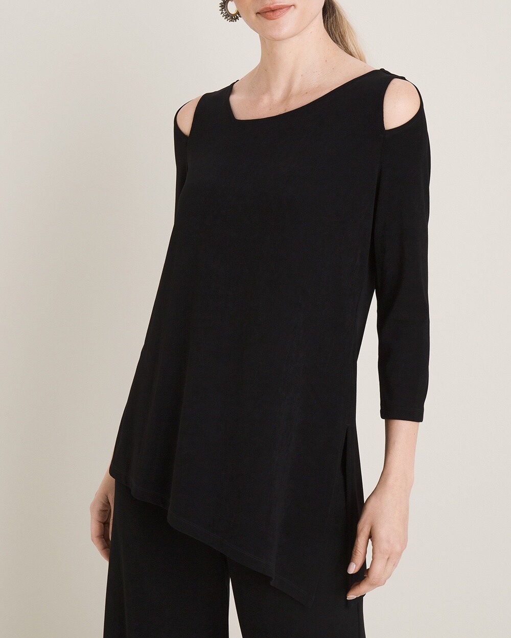 Travelers Classic Cold-Shoulder Tunic