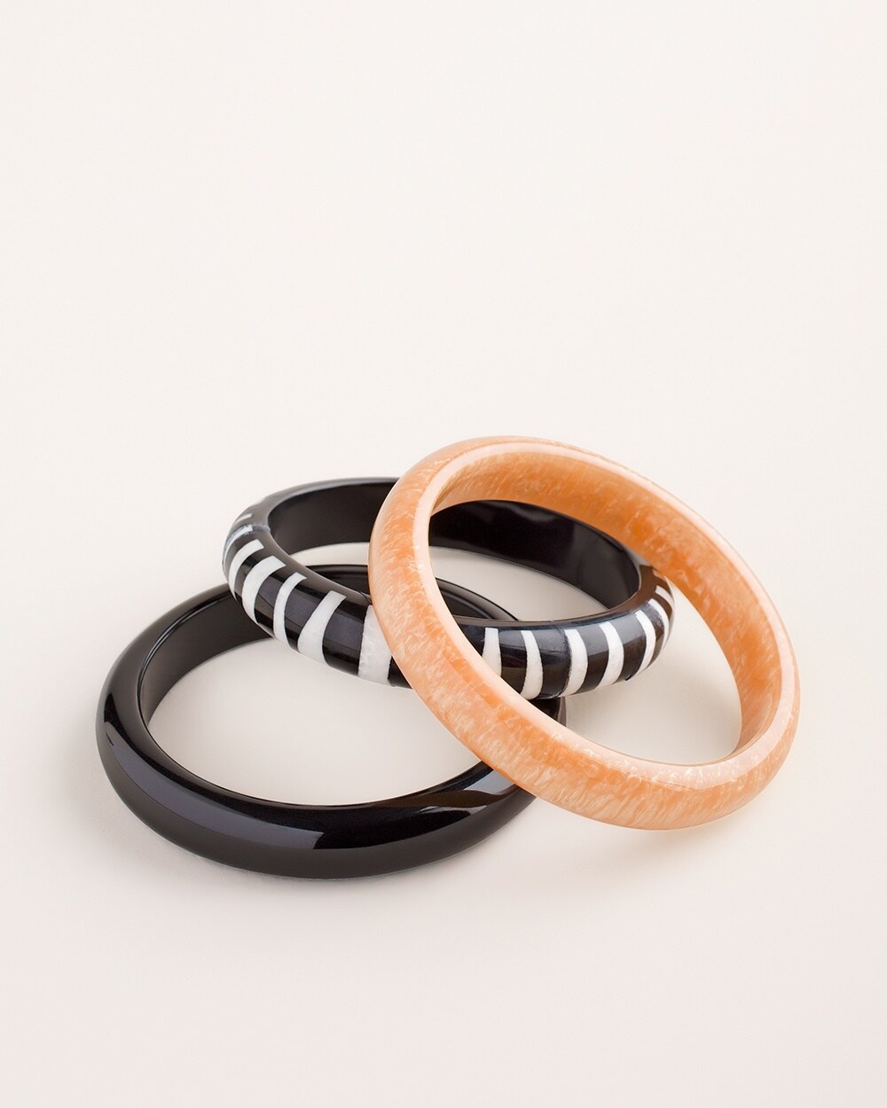 Animal-Print Bangle Bracelet Set