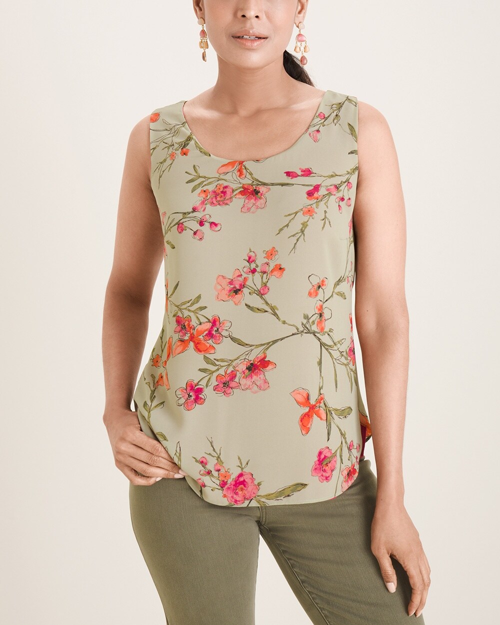 Floral-to-Solid Reversible Tank