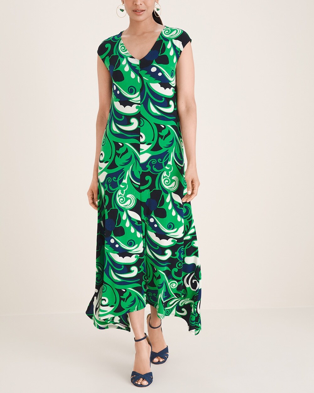 Travelers Classic Scroll-Print Dress video preview image, click to start video