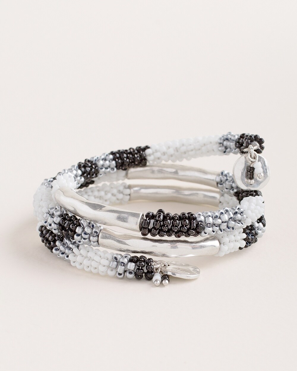 Black and White Coil Bracelet