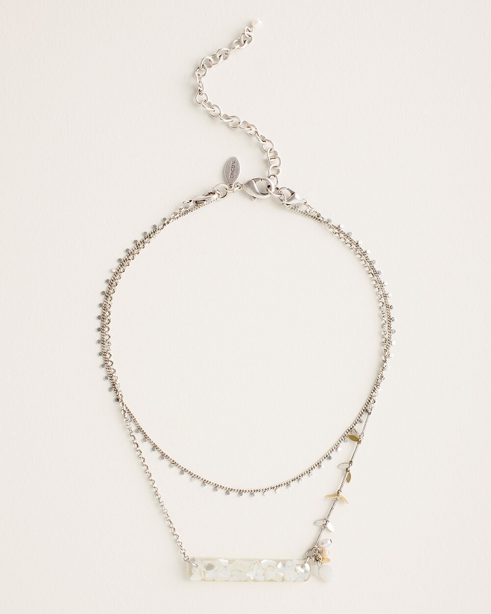 White Convertible Multi-Strand Necklace